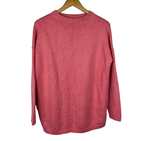 J. Jill Mockneck  Pullover Women's Sweater Size S Long‎ Sleeves Exposed Seams - Picture 1 of 8